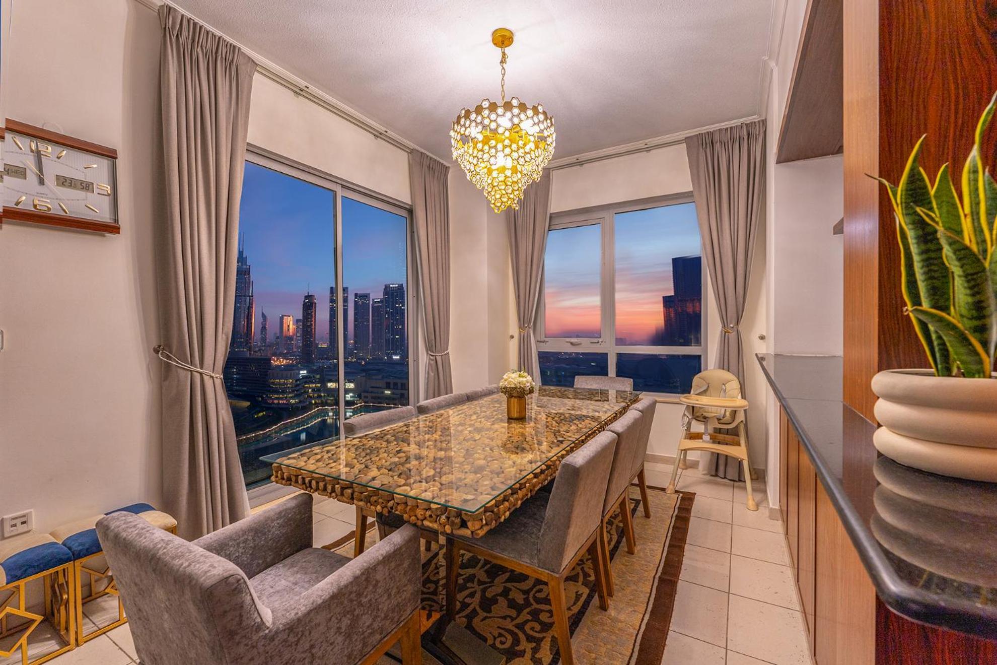 Spectacular Burj & Fountain View - Luxurious 3 Bedrooms & Maids Room - The Residences Дубай Екстериор снимка